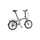 Le vélo pliant Compact High argent vu de derrière