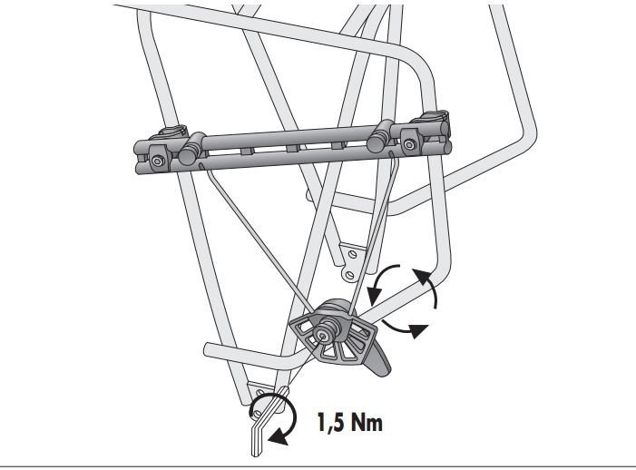 support sacoche amovible porte-bagage electrique