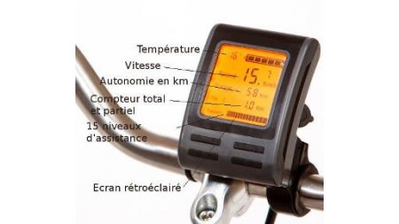 Console grand écran LCD assistance Easy Power ( vélo avant avril 2016)