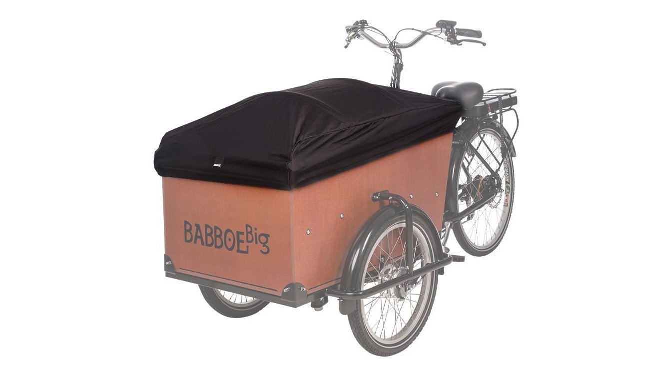 Housse de pluie pour le coffre des triporteurs Babboe Big ou Amsterdam Air Smiley